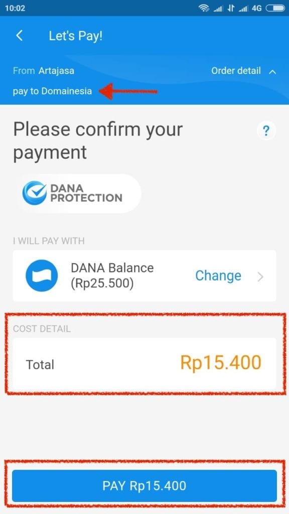 Cara Membayar Tagihan Dengan DANA - DomaiNesia