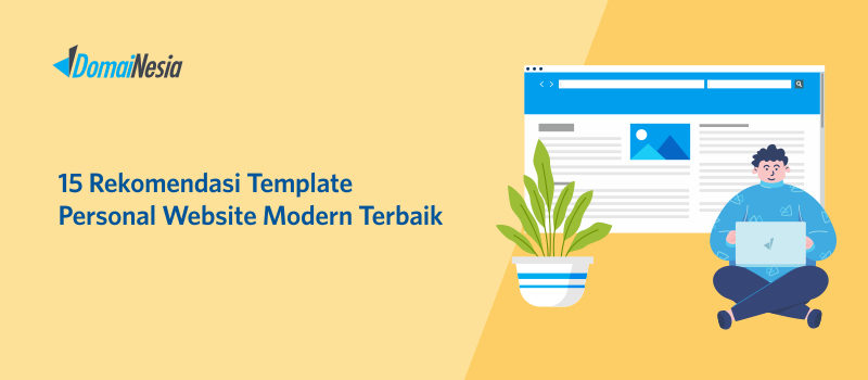 15 Rekomendasi Template Personal Website Modern Terbaik - DomaiNesia