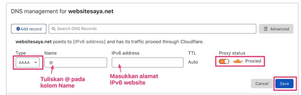 Panduan Setting DNS Di Cloudflare - DomaiNesia