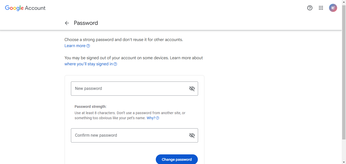 ganti password gmail