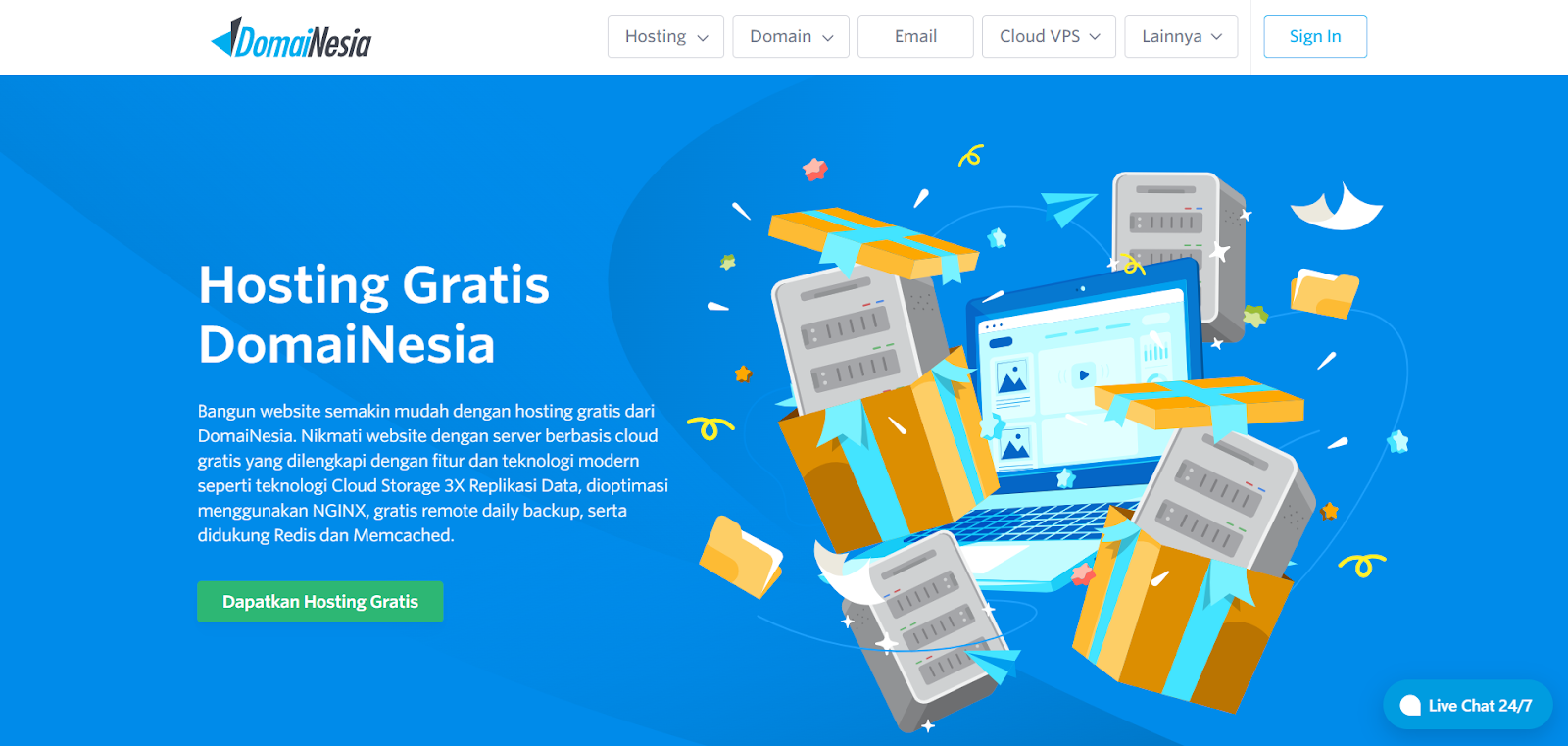 cara mendapatkan hosting gratis