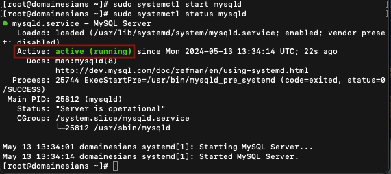 Install MySQL CentOS 7