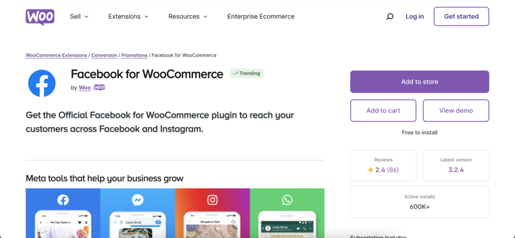 facebook shop for woocommerce