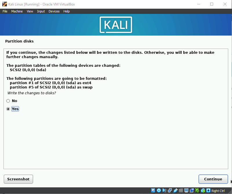 Install Kali Linux