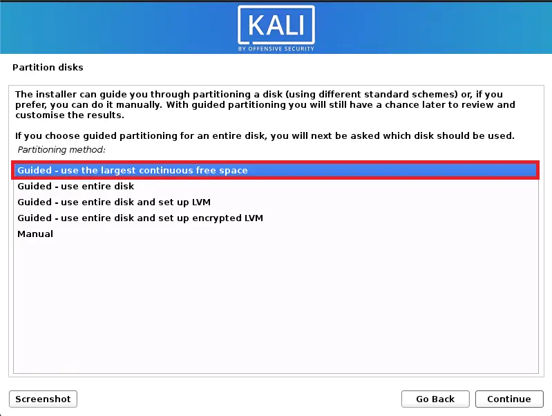 Install Kali Linux