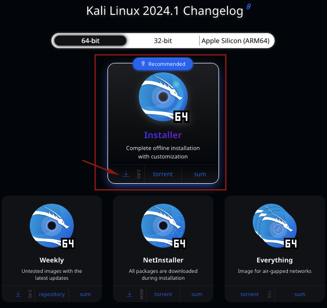 Install Kali Linux