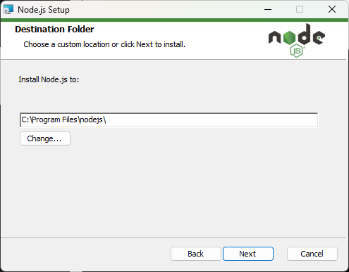 install node di windows