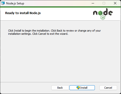 install node di windows