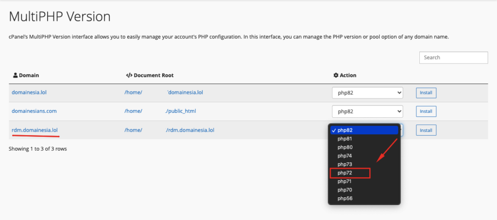 Install RDM ke Hosting 