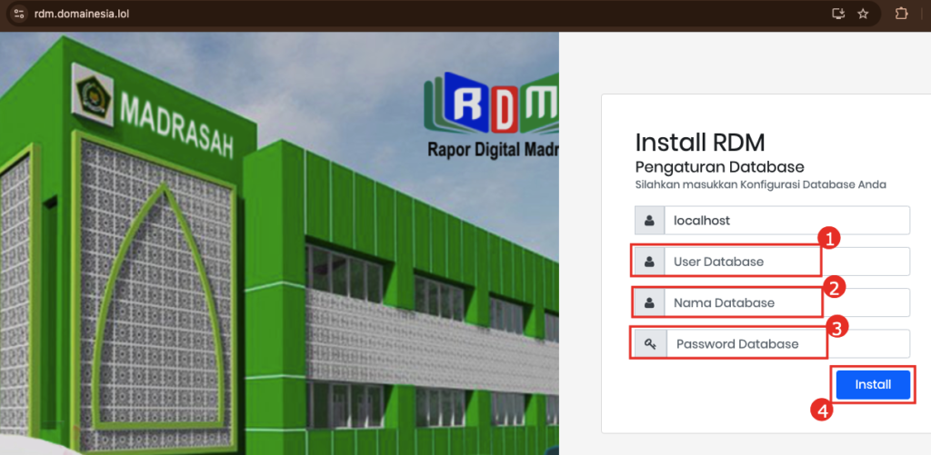 Install RDM ke Hosting 